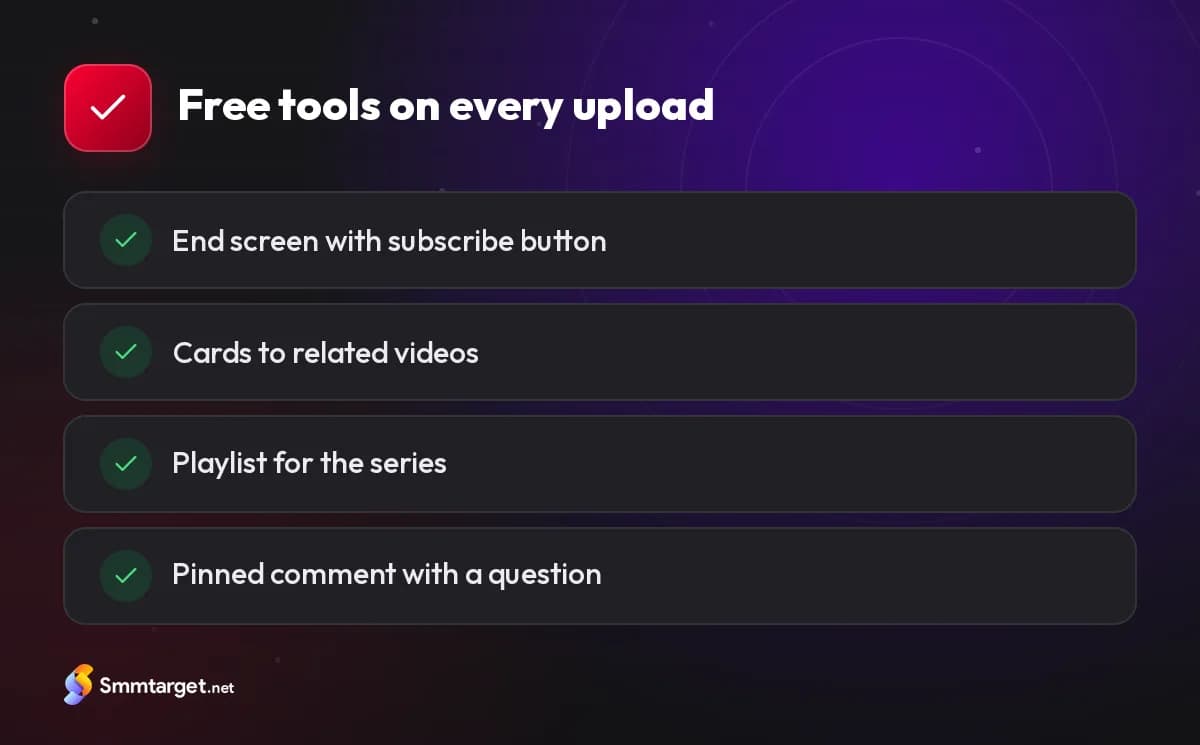 Checklist: four free YouTube tools to use on every upload